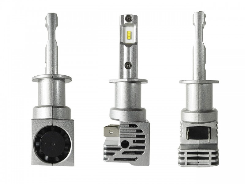 H1 світлодіодні автолампи (чип Philips) 55 W 12-24 V 6000 K 8000 Lm. LED (ЛЕД) лампи M3 За розміром галоген - Зображення 2
