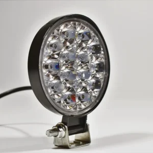 ФАРА LED КРАГЛАЮ 52W 6000K (14 ДИОДІВ) (8.5СМ Х 8.5СМ Х 1.5СМ) MINI+СТРОБОСКОП