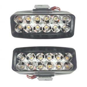 Фара Балка LED (протимотунка) світлодіодна L-22 (12 світлодіодів)2 режима белий и жовтий18 ват 12-24V00 K  LED