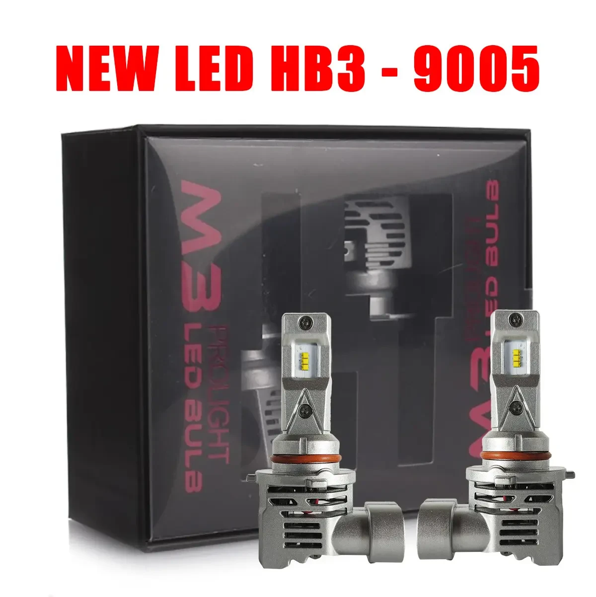 HB3 світлодіодні автолампи (чип Philips) 27 W 12-24 V 6000 K 8000 Lm. LED (ЛЕД) лампи M3 За розміром галоген