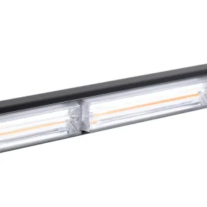 Стробоскоп Жовтий LED 3 секції 12 В/24 В (32 смx4.5 смx6.5 см) + пульт, 14 варіантів бурштинового спалаху, led діоди COB