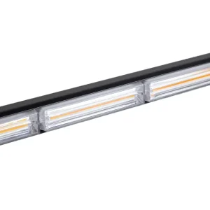 Стробоскоп LED 4 секції 12В/24В (64 смx4.5 смx6.5 см) + пульт, 14 варіантів спалаху бурштинової, led діоди COB