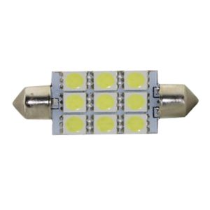 Світлодіодна автомобільна лампа T11 x 41 mm SV8,5 9 SMD (5050) 12 V WHITE