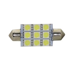 Світлодіодна автомобільна лампа T11 x 36 mm SV8,5 9 SMD (5050) 12 V WHITE