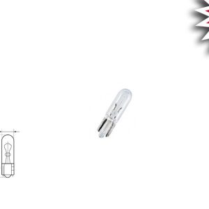 Автомобільна лампа Т5 24 V 3 W W2x4, 6d