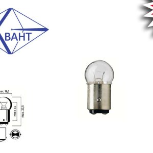 Автомобільна лампа КВАНІТ 24 V 5 W BA15d (двоконтактна)