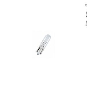 Автомобільна лампа T5 (W1,2W) 12 V 1,2 W W2x4,6d