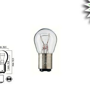 Лампа 28V 20W BA15d