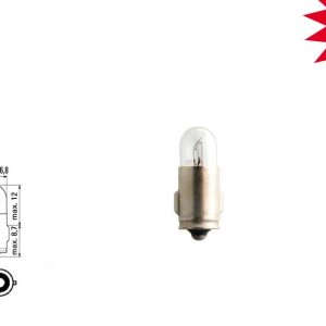 Автомобільна лампа 24 V 2 W BA7s "аварійка"