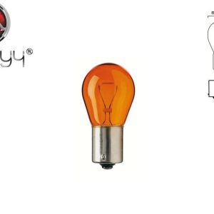Автомобільна лампа Діапроменів P21W 12 V 21 W BA15s Amber