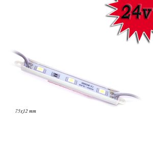 Світлодіодний модуль 24 V 3 SMD 5050 (75 mm*12 mm) білий