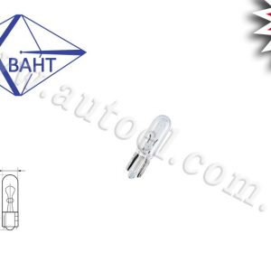 Автомобільна лампа Квант T5 (W1,2W) 24 V 1,2 W W2x4,6d