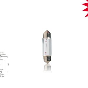 Автомобільна лампа Т11 x 36 mm 24 V 10 W SV8,5