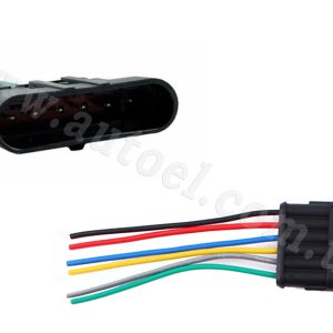 Роз'єм герметичний 6 pin (ПАПА)