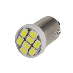 Світлодіодна автомобільна лампа T8,5 BA9S 8 SMD (3014) 12 V WHITE