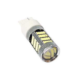 Світлодіодна лампа T20 W3x16d 92 SMD 12 V WHITE з лінзою 1 контакт
