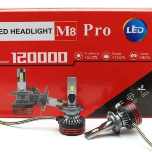 Комплект світлодіодних ламп M8 PRO H7  120W Canbus 6000K 12000Lm 12/24V