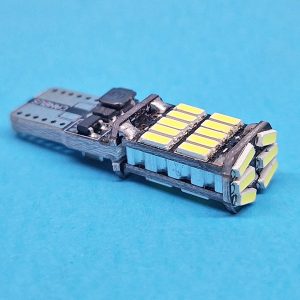 Світлодіодна лампа T10 W2,1x9,5d 26 SMD (3014) 12-24 V Canbus WHITE неполярна, друкована плата