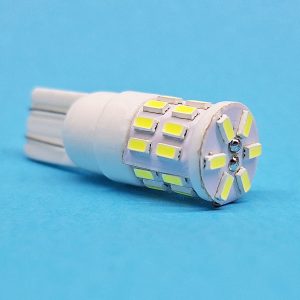 Світлодіодна лампа T10 W2,1x9,5d 12 V 30 SMD 3014 WHITE керамічний цоколь