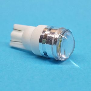 Світлодіодна лампа T10 W2,1x9,5d 3 SMD 5630 12V WHITE з лінзою