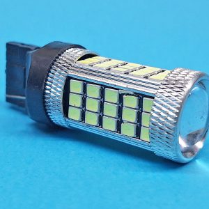 Світлодіодна лампа T20 W3x16d 66 SMD 2835 12 V WHITE з лінзою 1 контакт