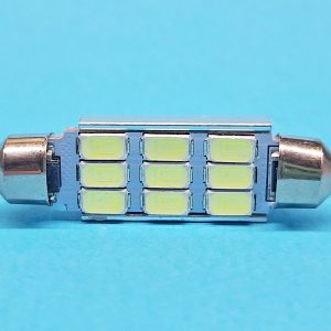 Світлодіодна лампа T11 x 41 mm SV8,5 9SMD 5630 12 V WHITE