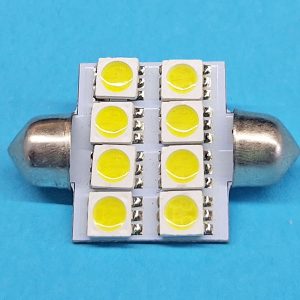 Світлодіодна лампа T11 x 36 mm SV8,5 8 SMD 5050 12 V WHITE