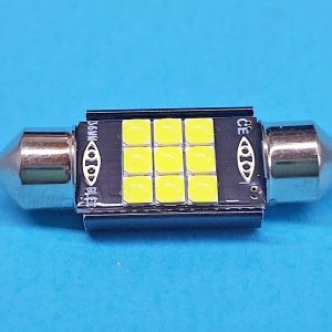 Світлодіодна лампа T11 x 36 mm SV8,5 9 SMD 3030 CREE 12 V WHITE