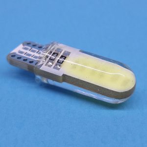 Світлодіодна лампа T10 W2,1x9,5d 12 V COB-02 WHITE з обманкою в силіконі, друкована плата