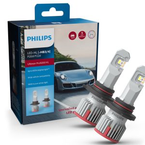 Комплект світлодіодних ламп PHILIPS HB3/HB4 (9005/9006) 11005U92X2 LED Ultinon Pro9200 +400% 12/24V