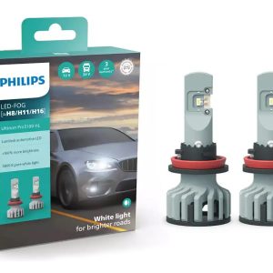 Комплект світлодіодних ламп PHILIPS H8/H11/H16 11366U51X2 LED Ultinon Pro5100 +160% 12/24 V у ПТФ