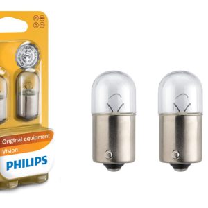 Комплект вказівних ламп розжарювання PHILIPS 12821B2 R5W 12 V 5 W BA15s, блістер