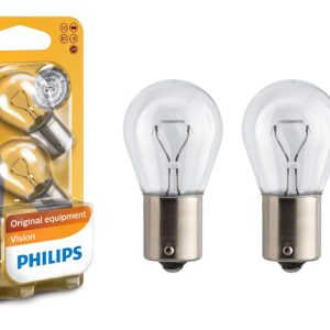Комплект вказівних ламп розжарювання PHILIPS 12498B2 P21W 12 V 21 W BA15s, блістер