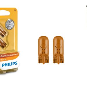Комплект вказівних ламп розжарювання Philips 12396NAB2 WY5W 12 V 5 W2,1X9,5d, блістер