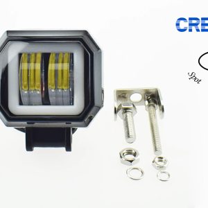 Фара робочого світла 20W-QB 2 світлодіоди CREE + DRL (сплошне світіння периметром) зі світло-теневою кордоном