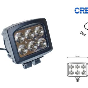 Фара робочого світла 20T-60W 6 світлодіодів CREE спрямоване світло (SPOT)