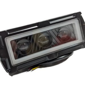 Світлодіодна фара HP-GZD-311-01 12/24V ближнє світло (біле та жовте) з DRL. Чітка світло-тенева межа