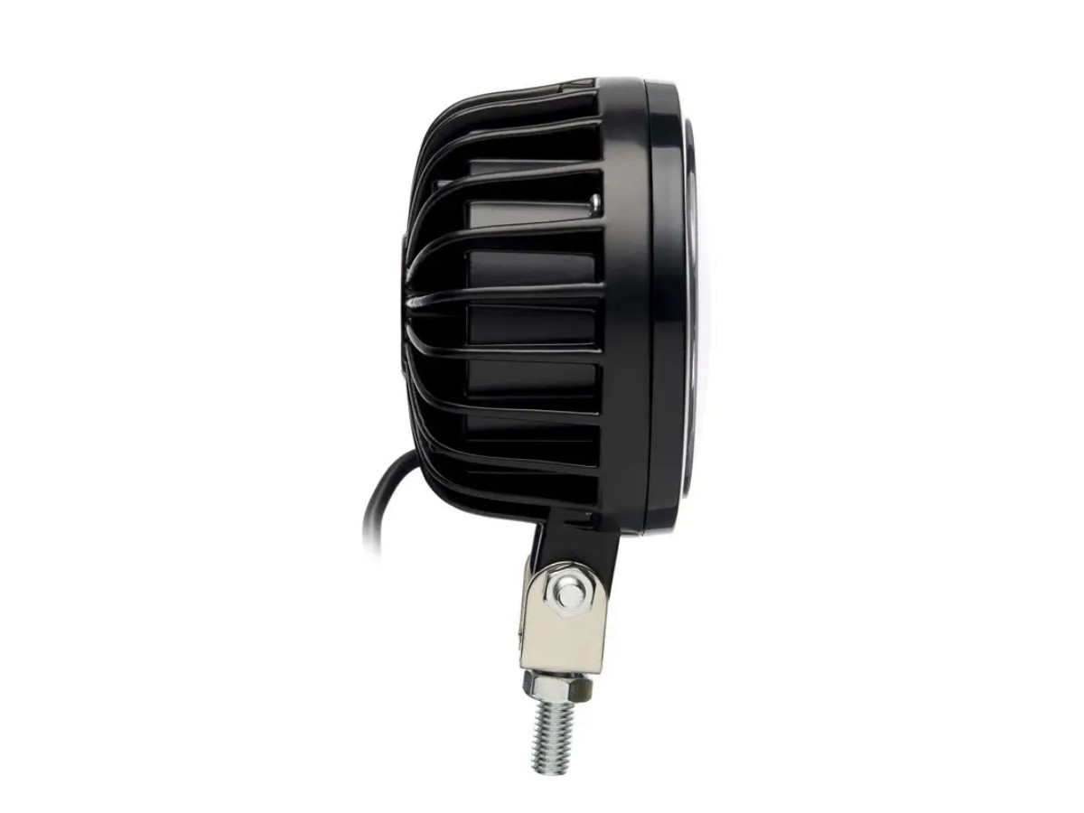 Світлодіодна фара 30W (QA) кругла 9-30 V 3 світлодіоди CREE (чотка світло-тенева межа) з ДХО - Зображення 2