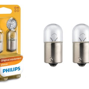 Комплект вказівних ламп розжарювання PHILIPS 12814B2 R10W 12 V 10 W BA15s, блістер