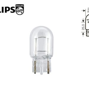 Покажнена лампа розжарювання Philips 12065CP W21W 12 V 21 W3X16d