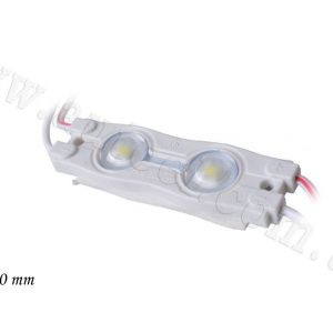 Світлодіодний модуль 12 V 2 SMD 5730 з лінзою (50 mm*15mm) білий