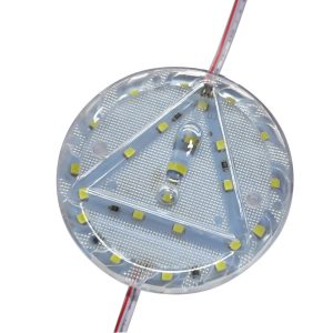 Світлодіодний модуль 12 V 24 SMD 2835 (75 mm*75 mm) білий, круглий з трикутником