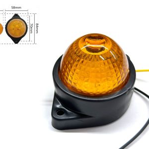 Габаритний ліхтар-катафот BD-2003 7 LED жовтогарячий 12-24V IP67 (1 шт.). Розмір: 84*58*50 мм